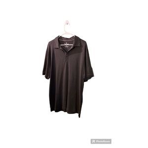 NAT NAST Luxury Originals Dark Gray Print Golf Polo Shirt‎ Size XL